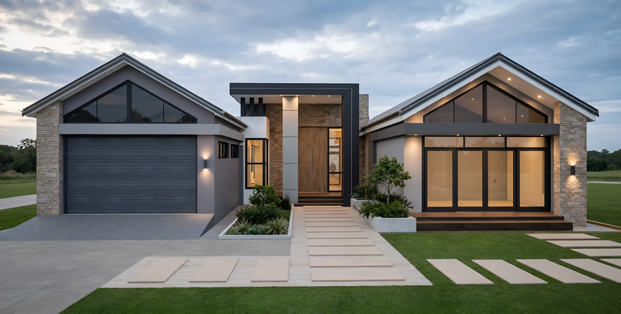 Contemporary residential design by Brick Edge Projects